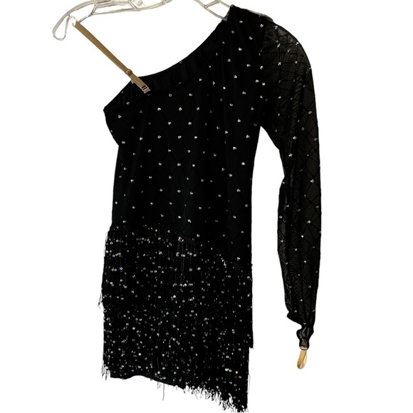 Revolution Dance Girl’s Flapper Dress STYLE #RC17029 COLOR: Black Large Child - Picture 11 of 16